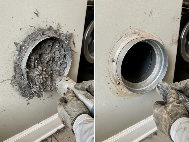 Professional clogged vent cleaning by Pembroke Dryer Vent Cleaning in Pembroke