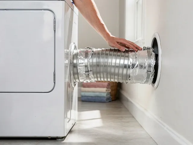 Professional dryer vent hose installation by Pembroke Dryer Vent Cleaning in Pembroke