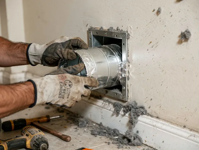 Professional dryer vent repair and installation by Pembroke Dryer Vent Cleaning in Pembroke